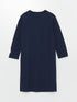 LC Waikiki Crew Neck Printed Women's Dress